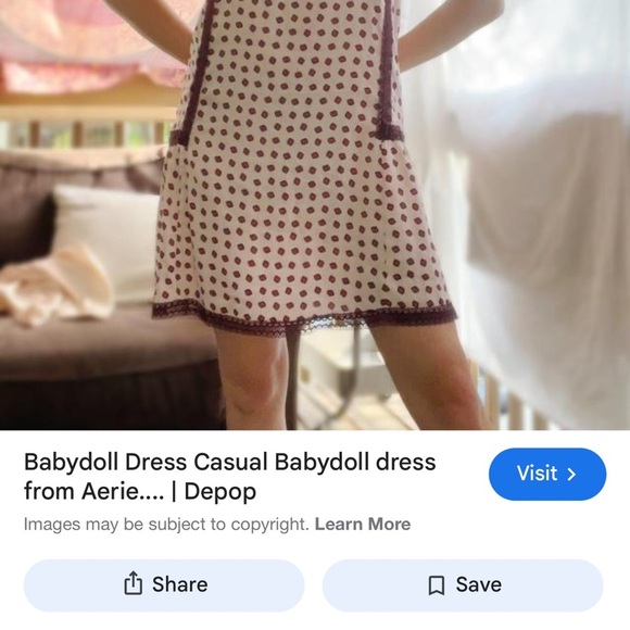 Aerie Spaghetti Strap Babydoll Slip Dress size Small - Picture 13 of 13